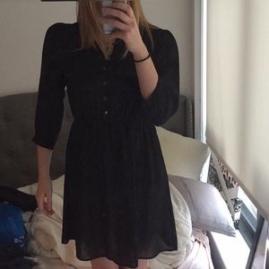 Black dress long sleeves